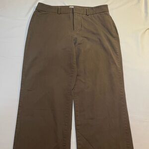 Dockers Women's Ideal Fit Brown Khakis, Size 12 Long, Classic & Comfortable
